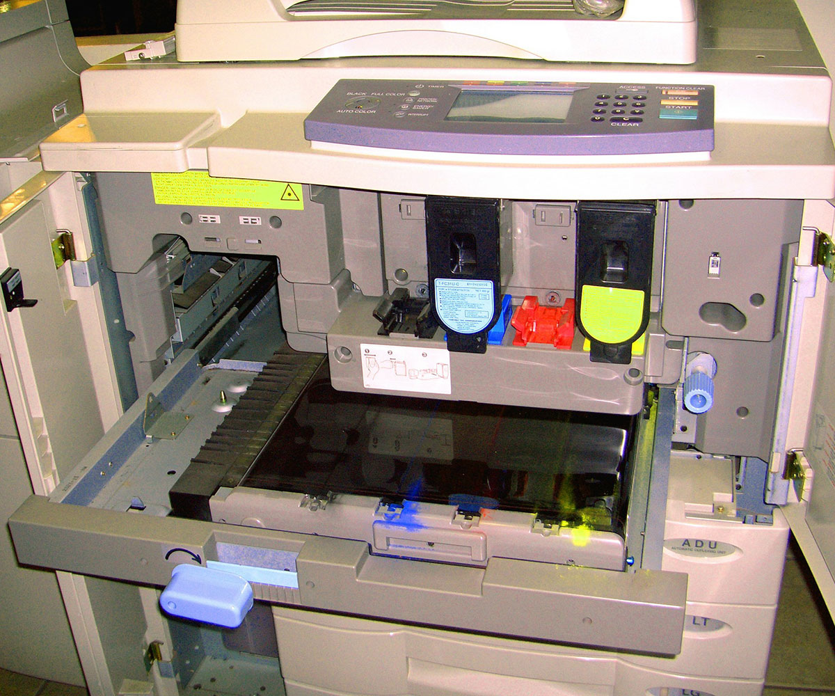 Inside a Copier